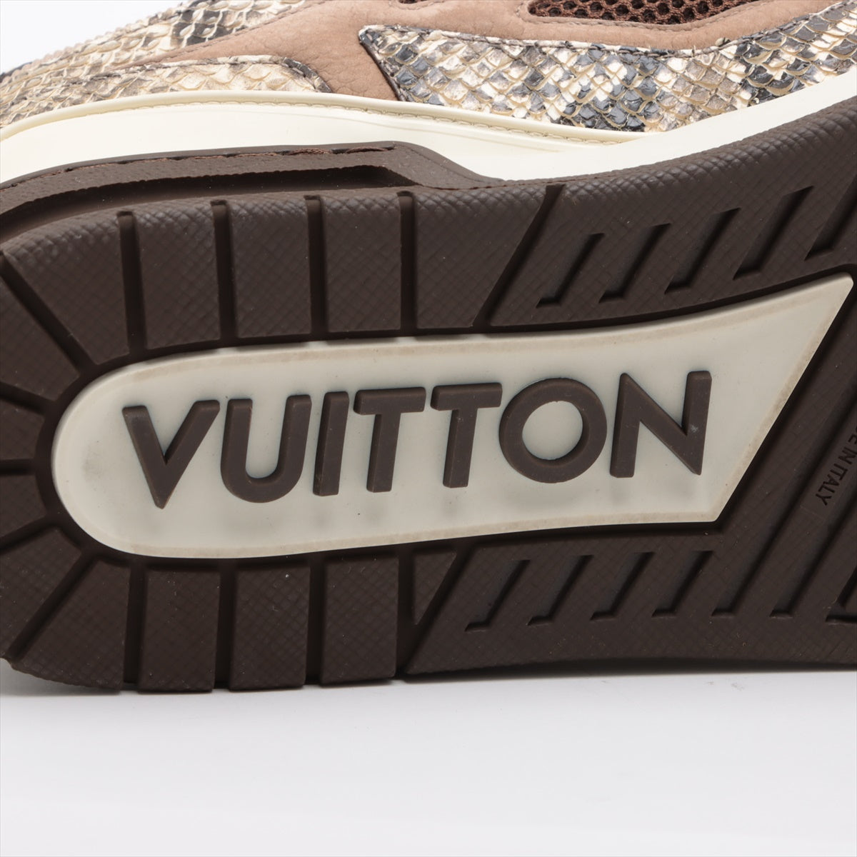 Louis Vuitton LV Skate Line 23 Years Pyson x Suede Trainers 8 1/2 Men Brown GO0233 Monogram Mini