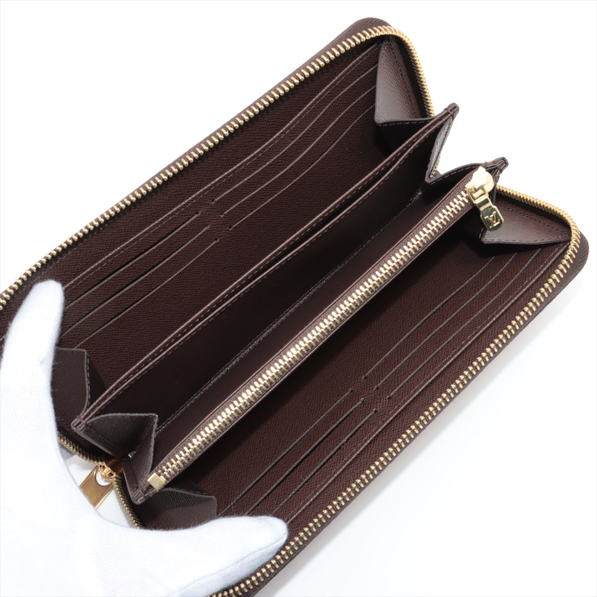 Louis Vuitton Damier Zippy Wallet N41661 Brown Round Zippe Wallet