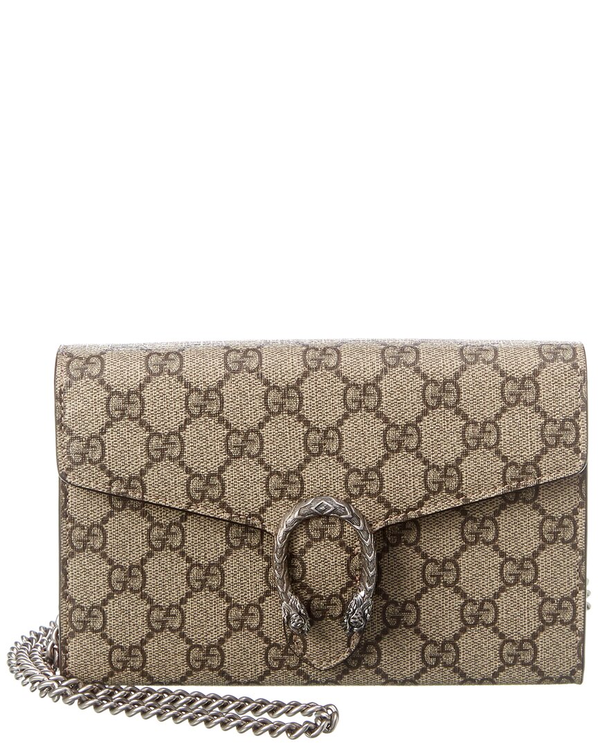 Luxury Gucci Trending 2025 Dionysus GG Supreme Canvas Wallet On Chain