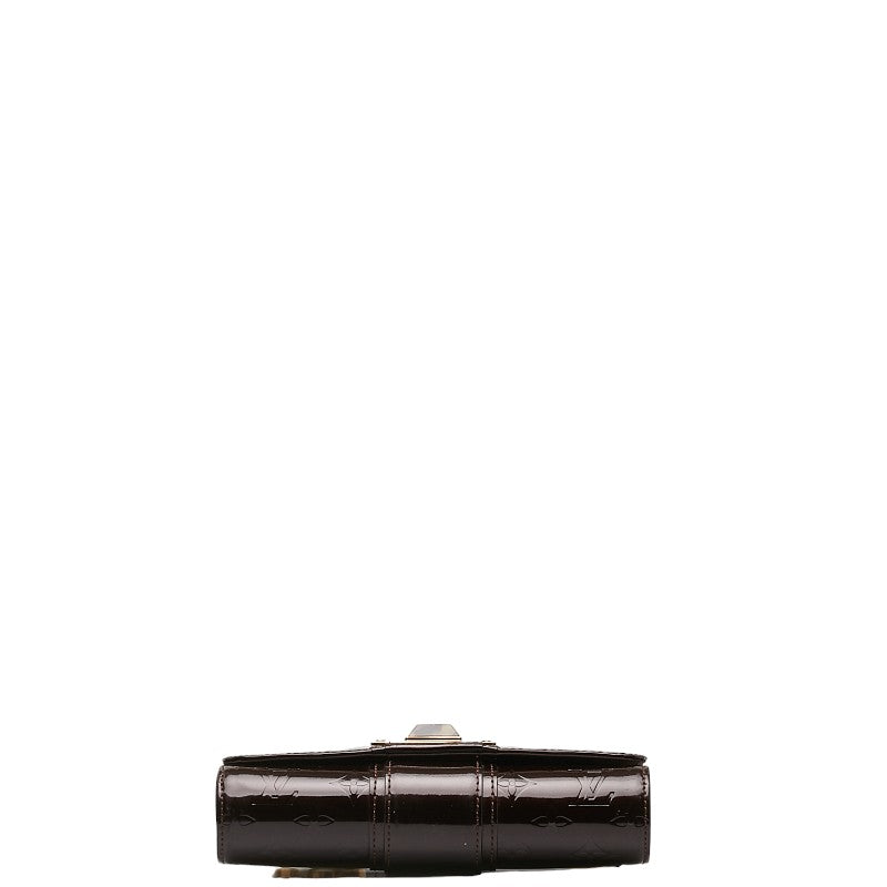Louis Vuitton Monogram Vernis Vermont Avenue Chain Shelter Bag M91279 Amarant Pearl Patent Leather  Louis Vuitton