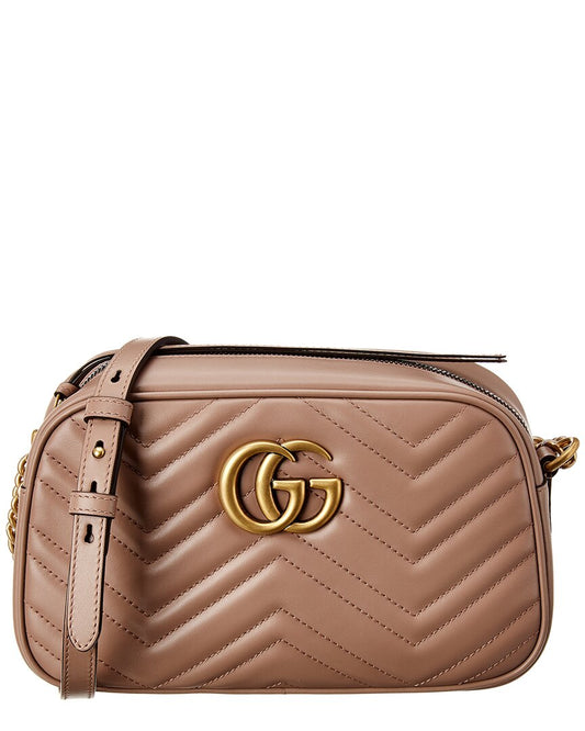 Gucci GG Marmont Small Matelasse Leather Crossbody Camera Bag