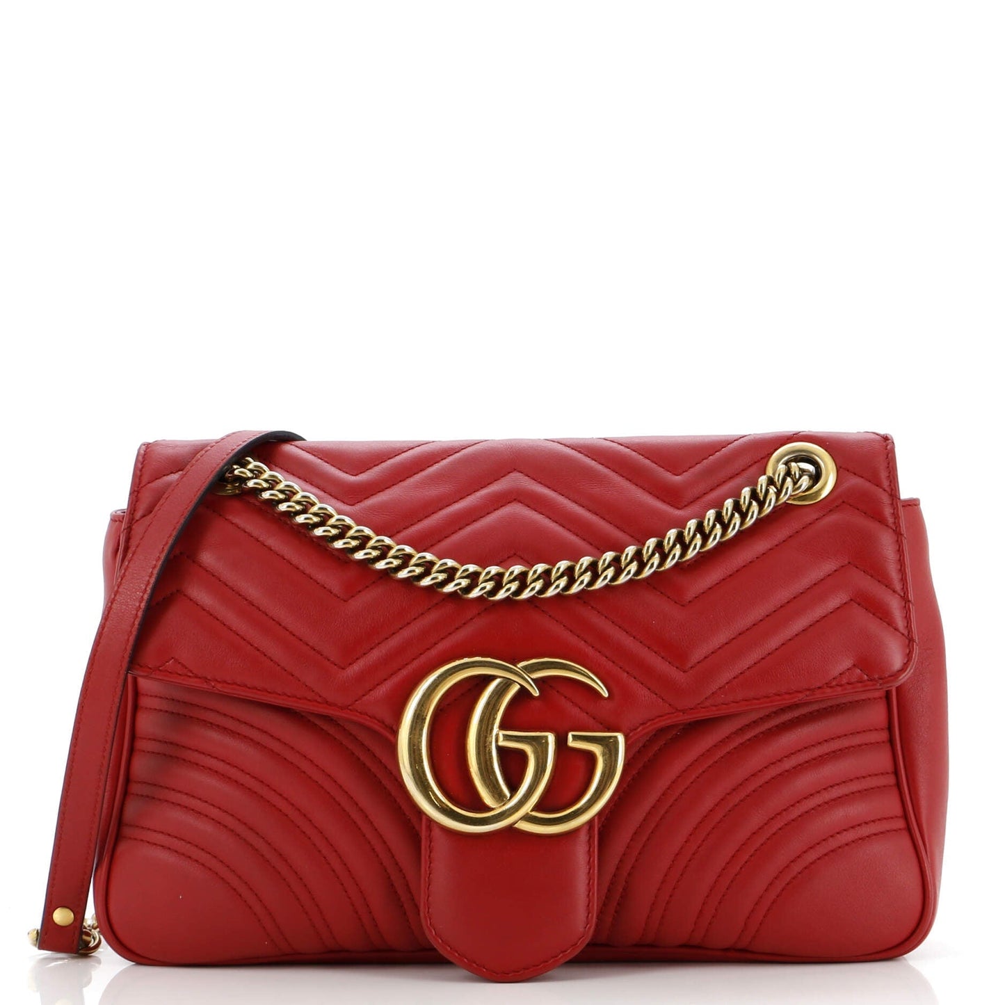 Luxury Gucci Trending 2025 GG Marmont Flap Bag Matelasse Leather Medium