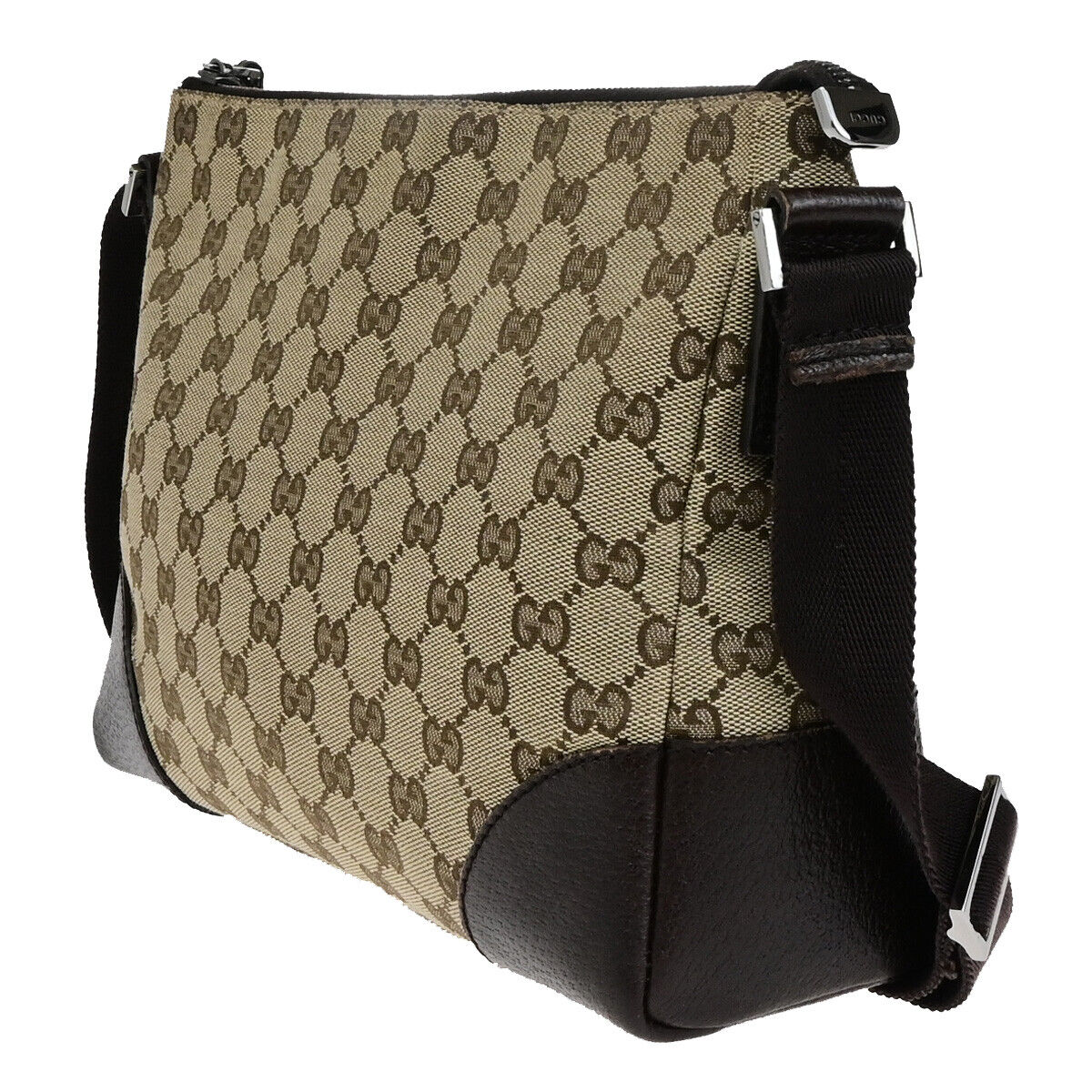 Gucci --  Canvas Shoulder Bag