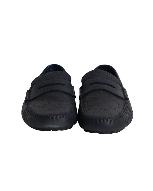 Luxury Gucci Trending 2025 Luxury Gucci Trending 2025simma Loafers in Navy Blue Leather