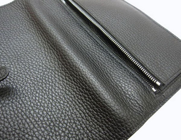 Luxury Hermes Wallet H2003 Ladies Cow Leather Black