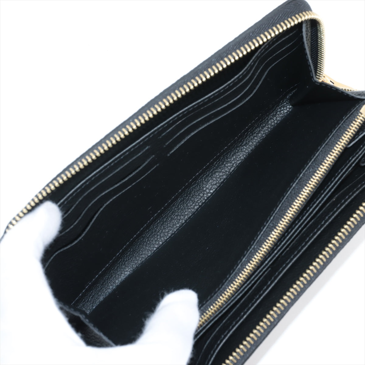 Louis Vuitton Bi-Color Monogram Implant Zippyr Wallet M80481 Noneir Round Zipper Wallet