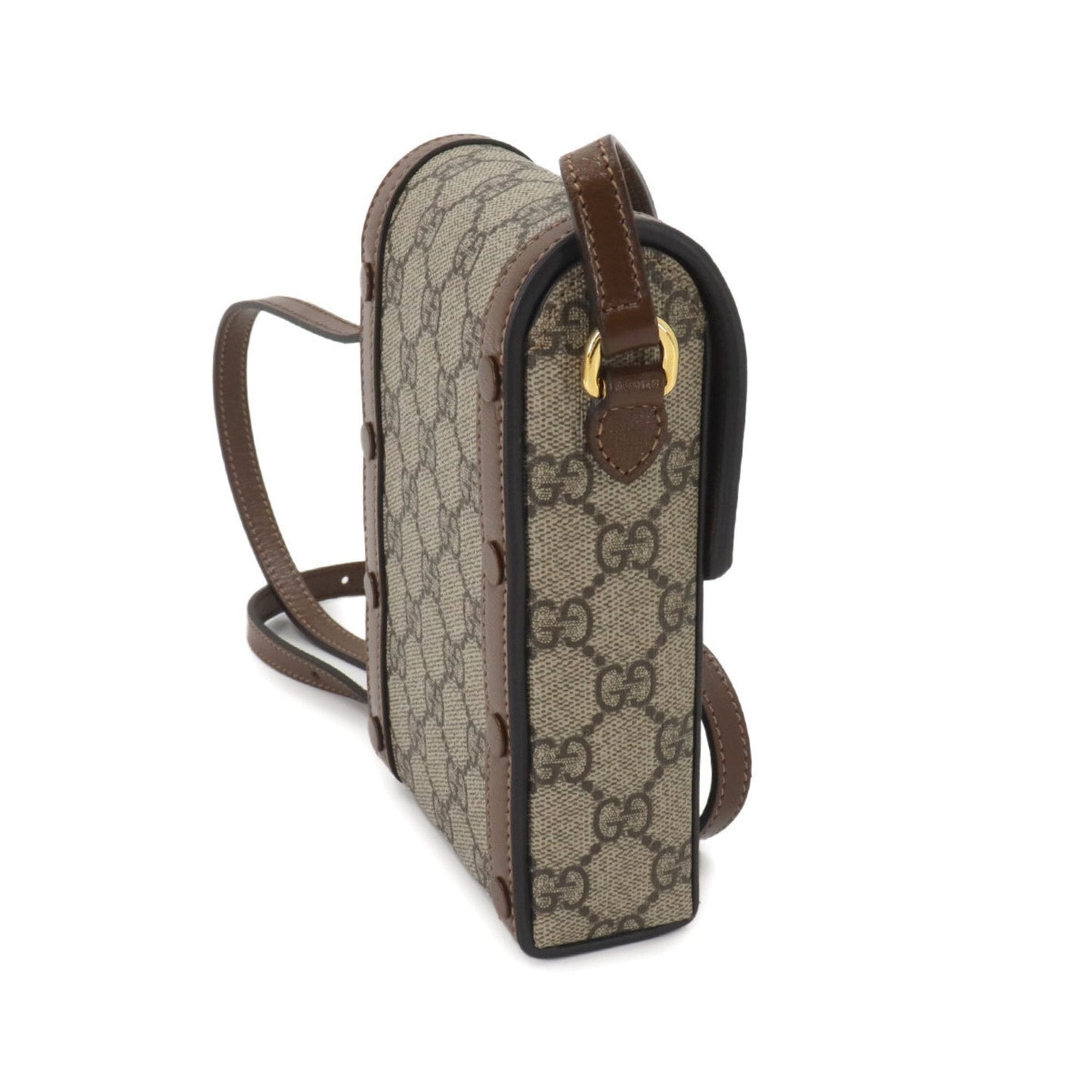 Gucci Horsebit  Canvas Shoulder Bag ()