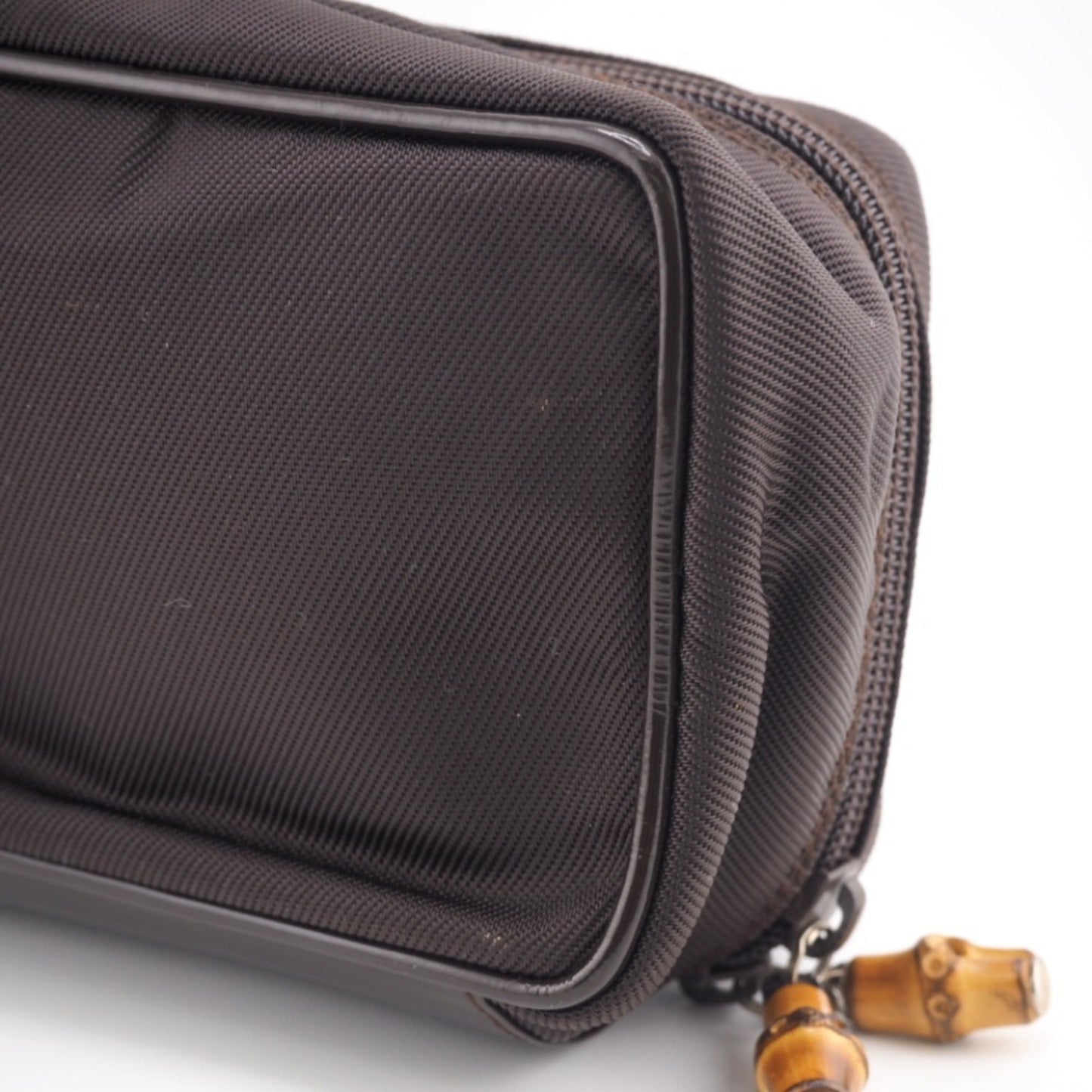 Gucci Bamboo  Canvas Clutch Bag ()