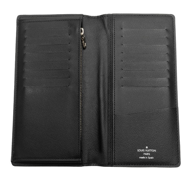 Louis Vuitton Damier Graphite Portefolio Brother Long Wallet N62665 Black PVC Leather Men LOUIS VUITTON