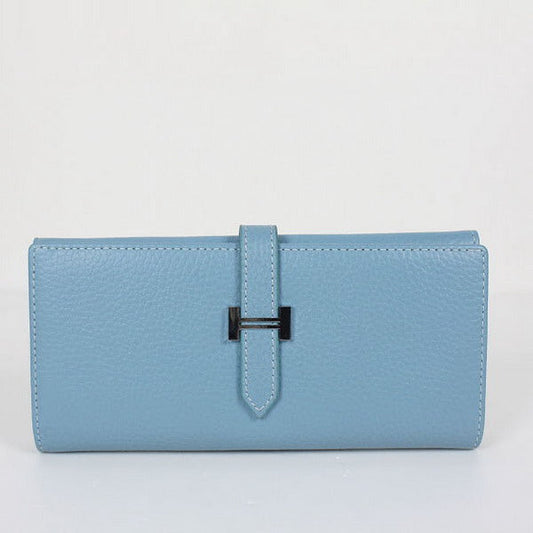 Luxury Hermes Wallet H514 Ladies Wallet Blue