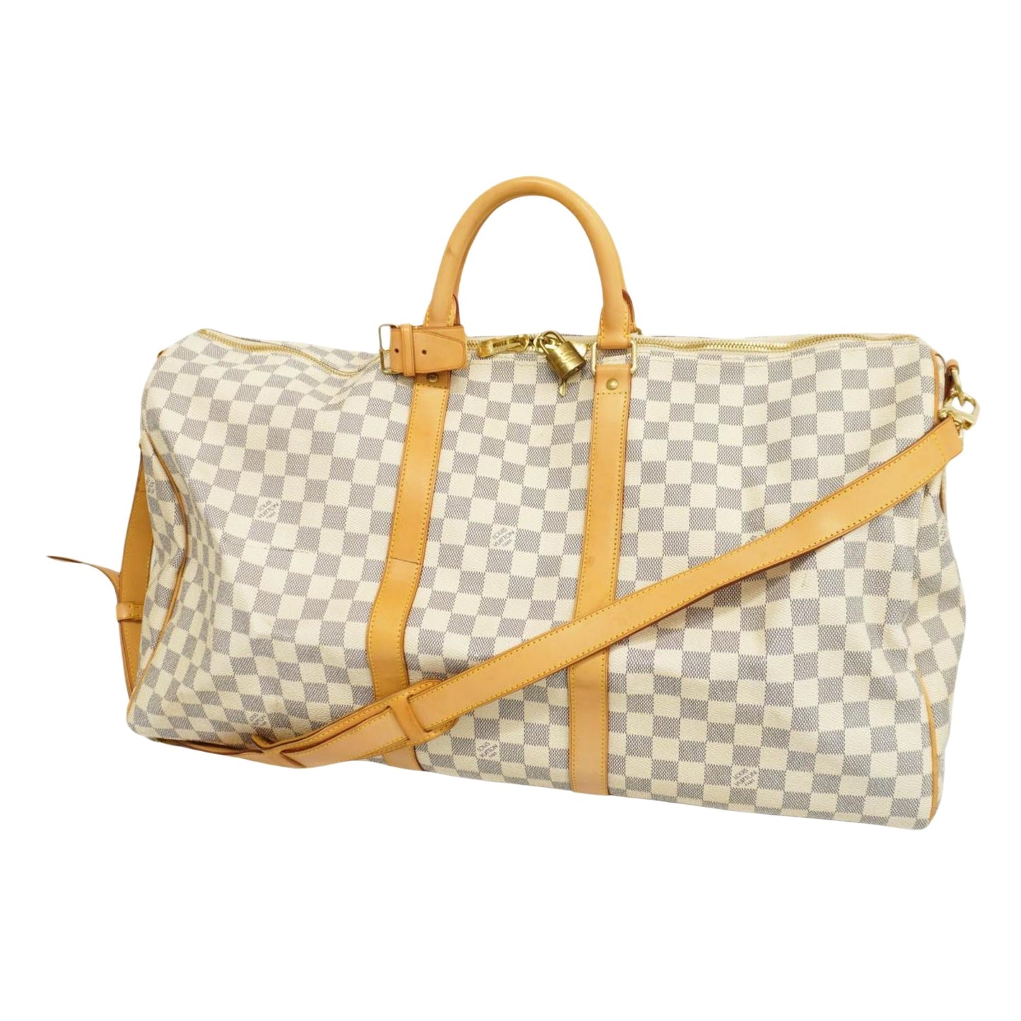 Louis Vuitton Keepall Bandouliere 55  Canvas Travel Bag ()