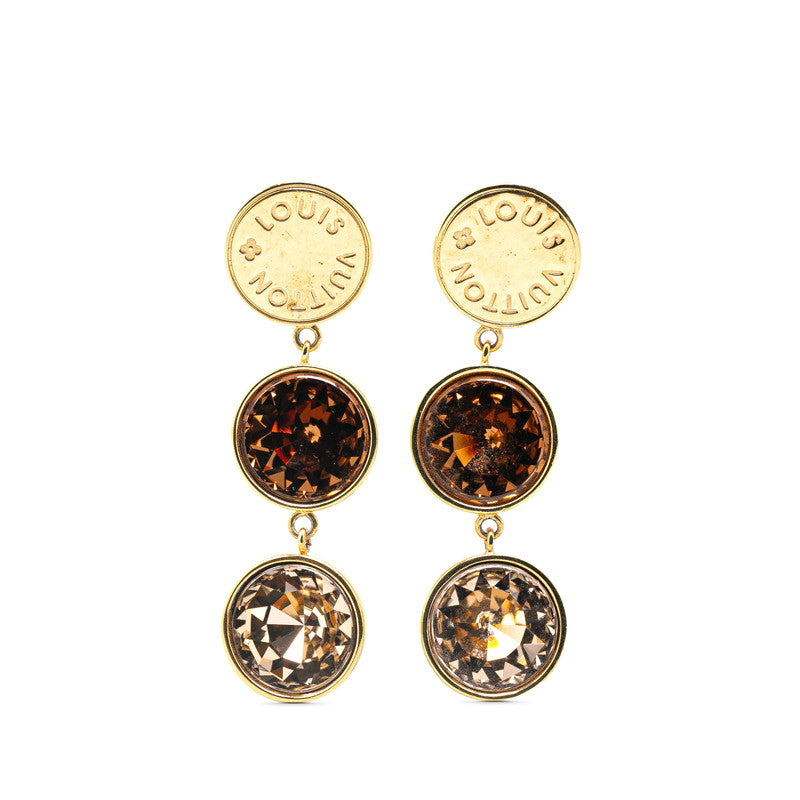 Louis Vuitton Bijou Earrings M67088 Gold Brown