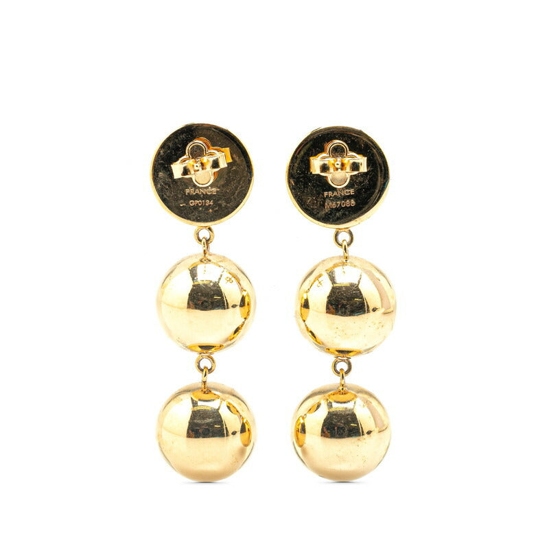 Louis Vuitton Bijou Earrings M67088 Gold Brown