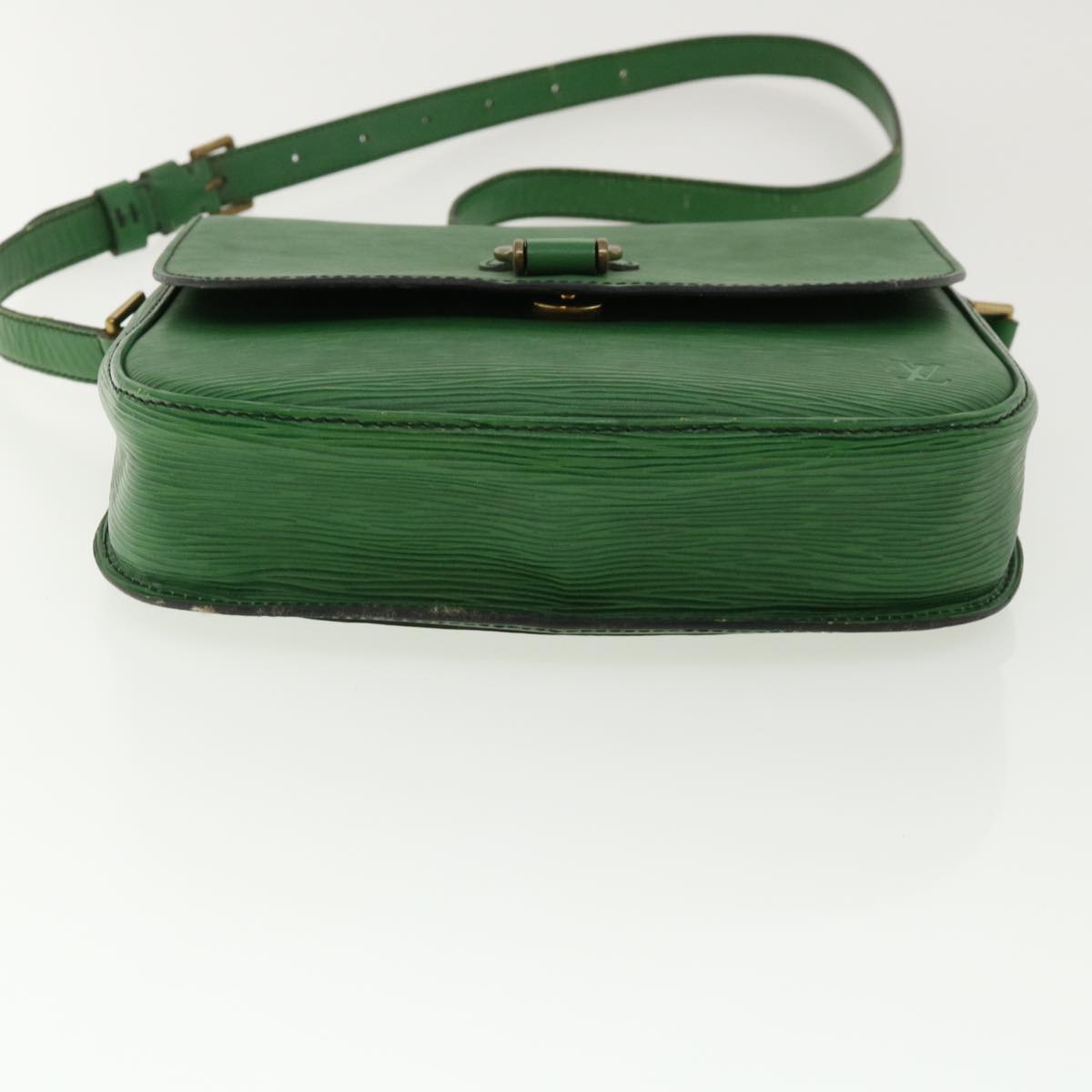 LOUIS VUITTON Epi Saint Cloud GM Shoulder Bag Green M52194 LV ep081