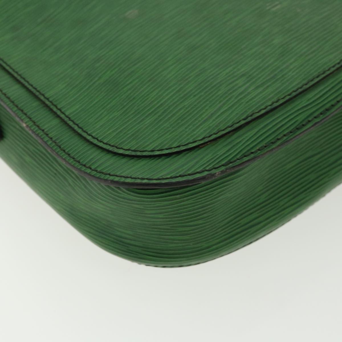 LOUIS VUITTON Epi Saint Cloud GM Shoulder Bag Green M52194 LV ep081