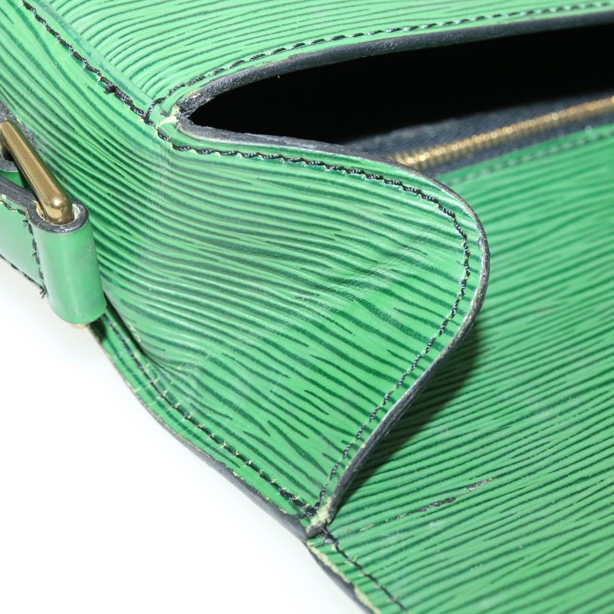 LOUIS VUITTON Epi Saint Cloud GM Shoulder Bag Green M52194 LV ep081
