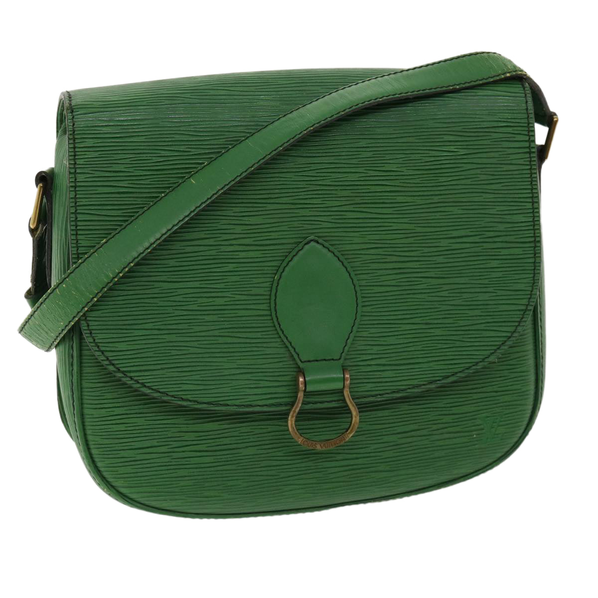 LOUIS VUITTON Epi Saint Cloud GM Shoulder Bag Green M52194 LV ep081