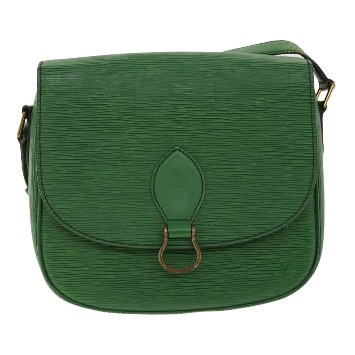 LOUIS VUITTON Epi Saint Cloud GM Shoulder Bag Green M52194 LV ep081