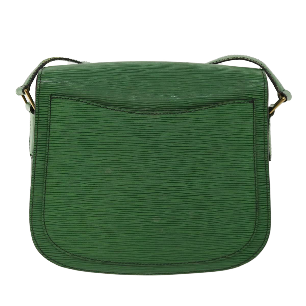LOUIS VUITTON Epi Saint Cloud GM Shoulder Bag Green M52194 LV ep081
