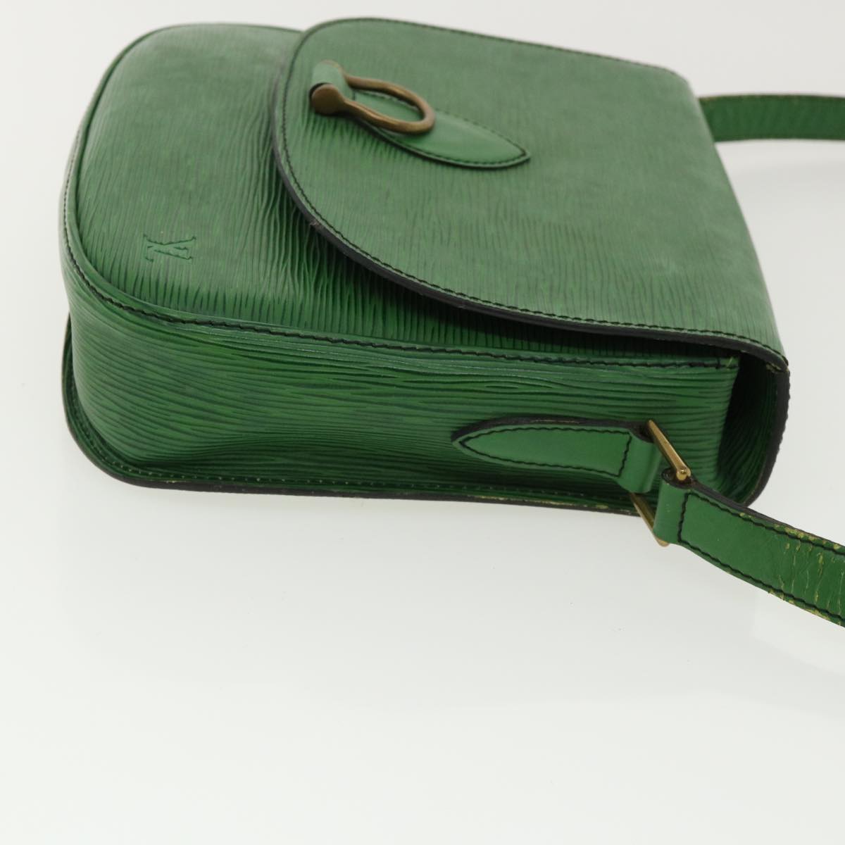 LOUIS VUITTON Epi Saint Cloud GM Shoulder Bag Green M52194 LV ep081