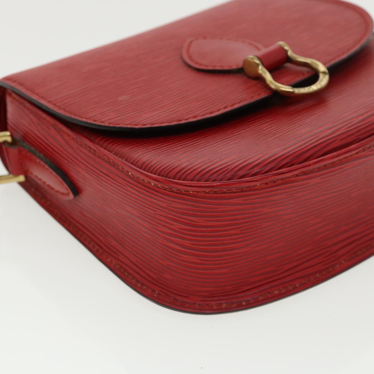 LOUIS VUITTON Epi Saint Cloud PM Shoulder Bag Red M52217 LV ep082