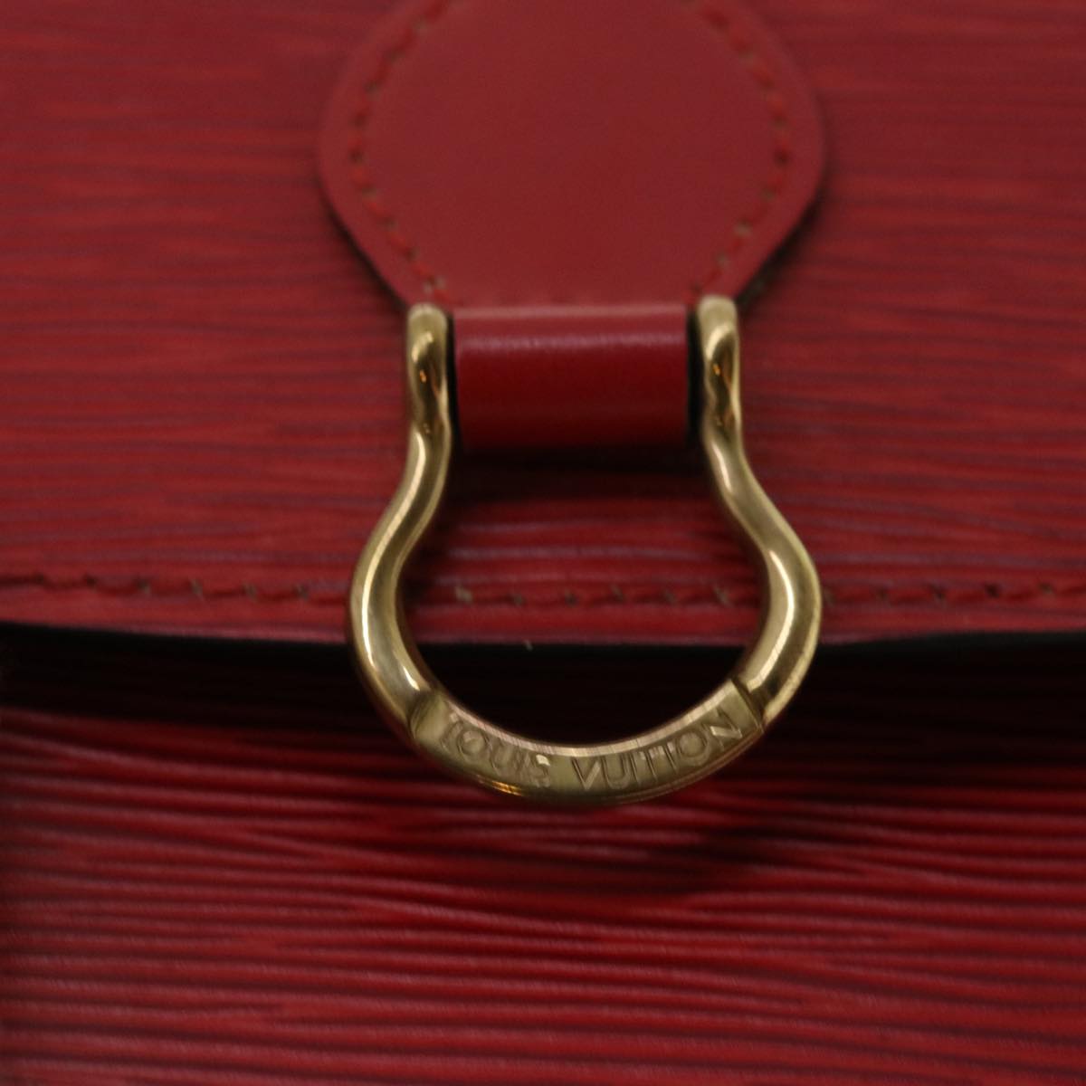 LOUIS VUITTON Epi Saint Cloud PM Shoulder Bag Red M52217 LV ep082