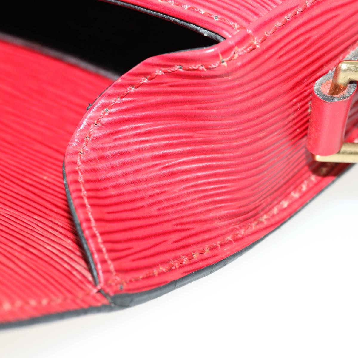 LOUIS VUITTON Epi Saint Cloud PM Shoulder Bag Red M52217 LV ep082