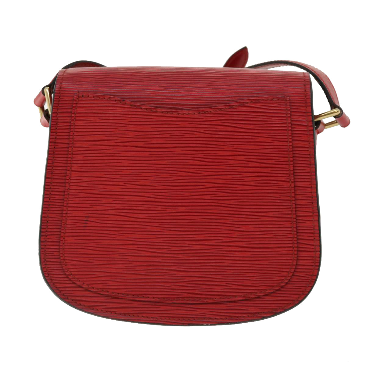 LOUIS VUITTON Epi Saint Cloud PM Shoulder Bag Red M52217 LV ep082