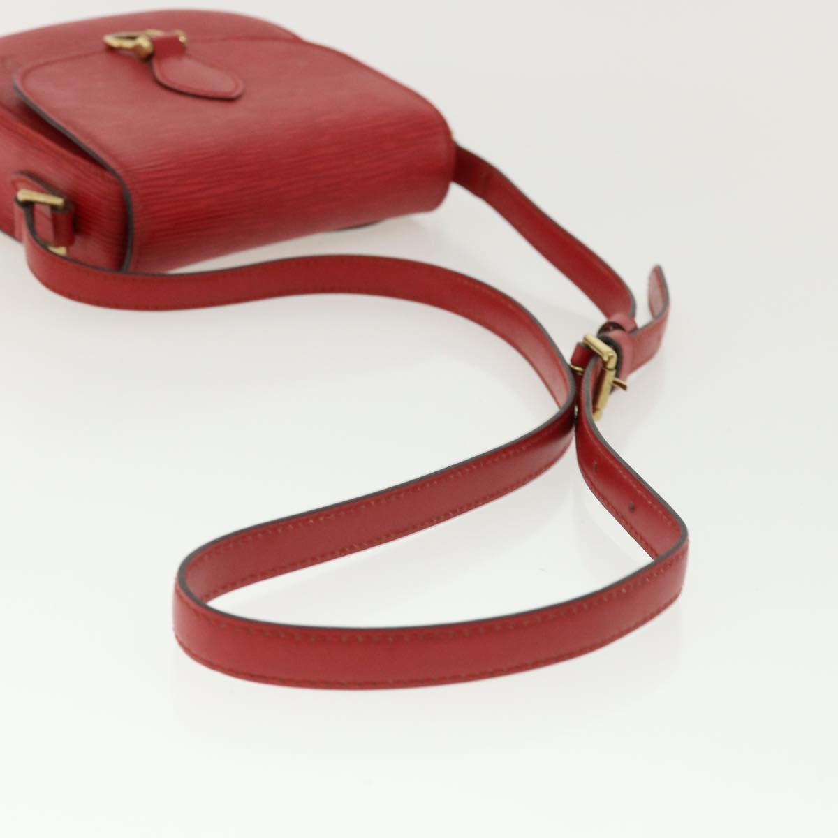 LOUIS VUITTON Epi Saint Cloud PM Shoulder Bag Red M52217 LV ep082
