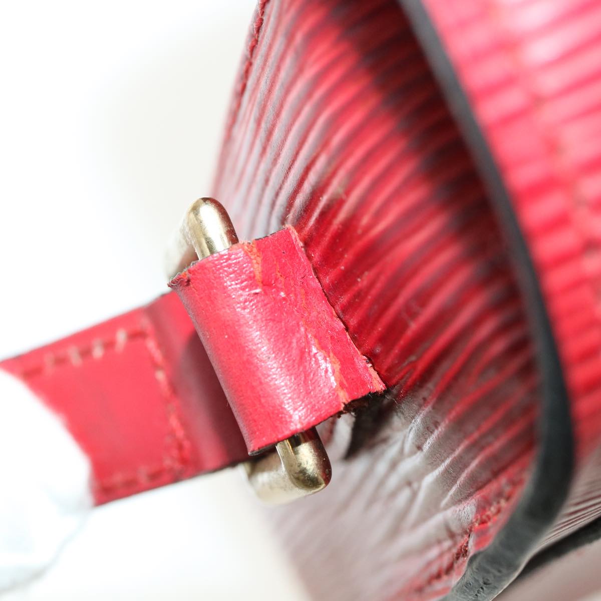 LOUIS VUITTON Epi Saint Cloud PM Shoulder Bag Red M52217 LV ep082