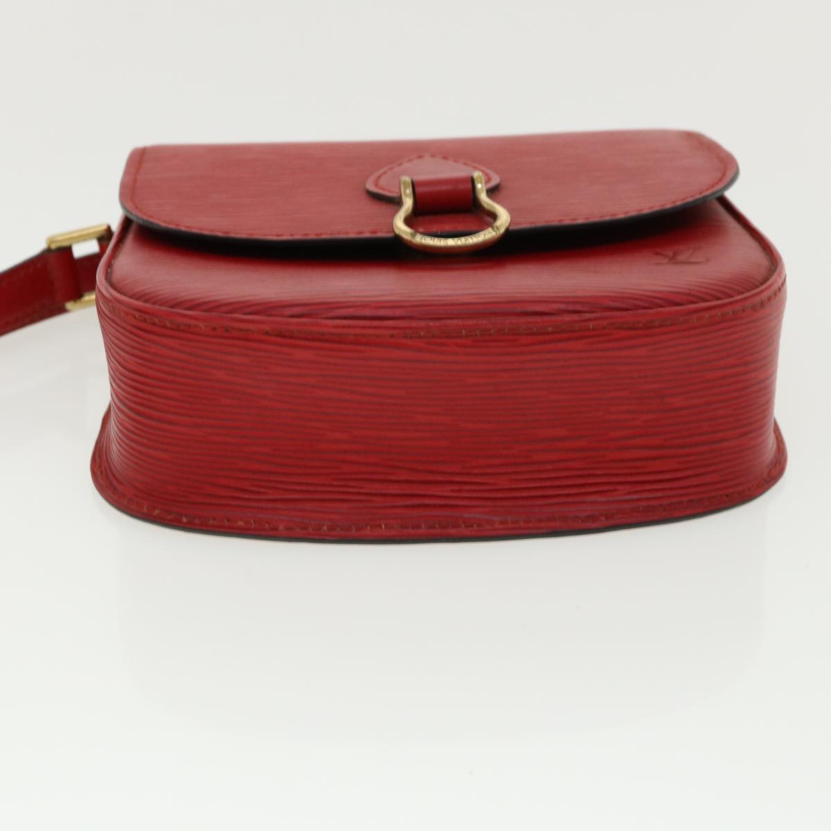 LOUIS VUITTON Epi Saint Cloud PM Shoulder Bag Red M52217 LV ep082