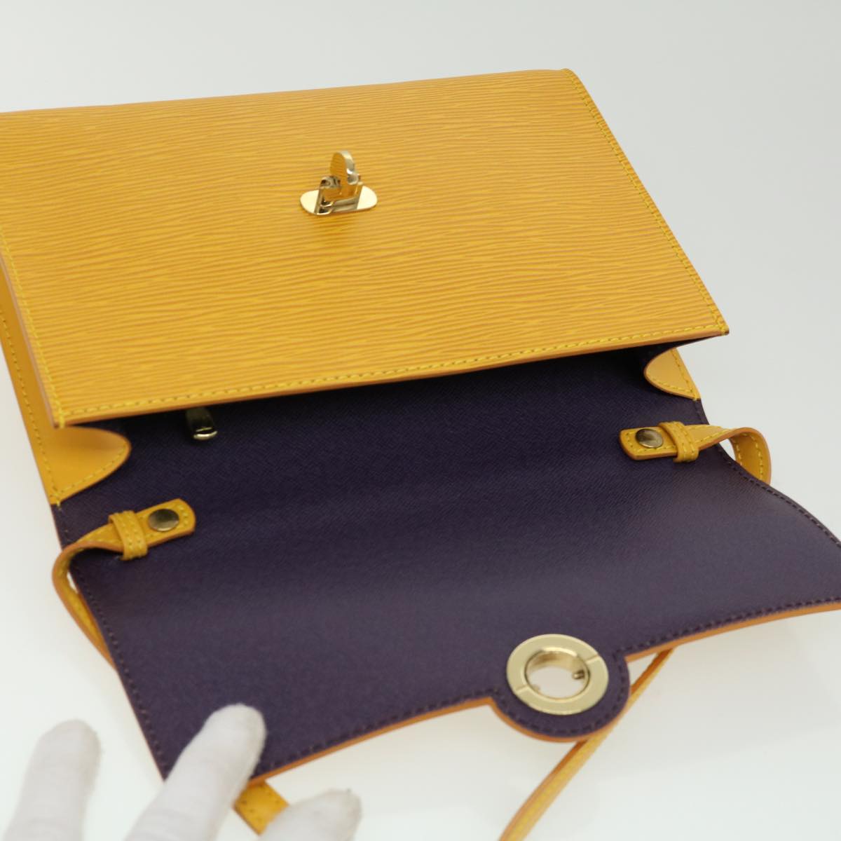 LOUIS VUITTON Epi Arsch Shoulder Bag Yellow M52579 LV ep097