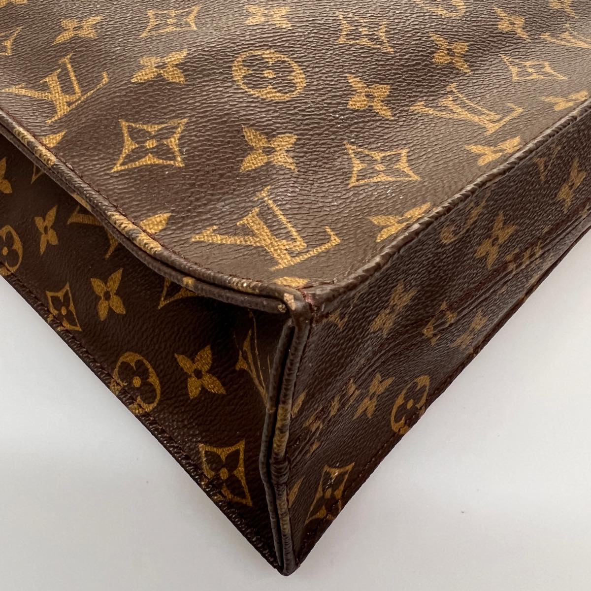 LOUIS VUITTON Monogram Sac Plat Hand Bag M51140 LV ep149