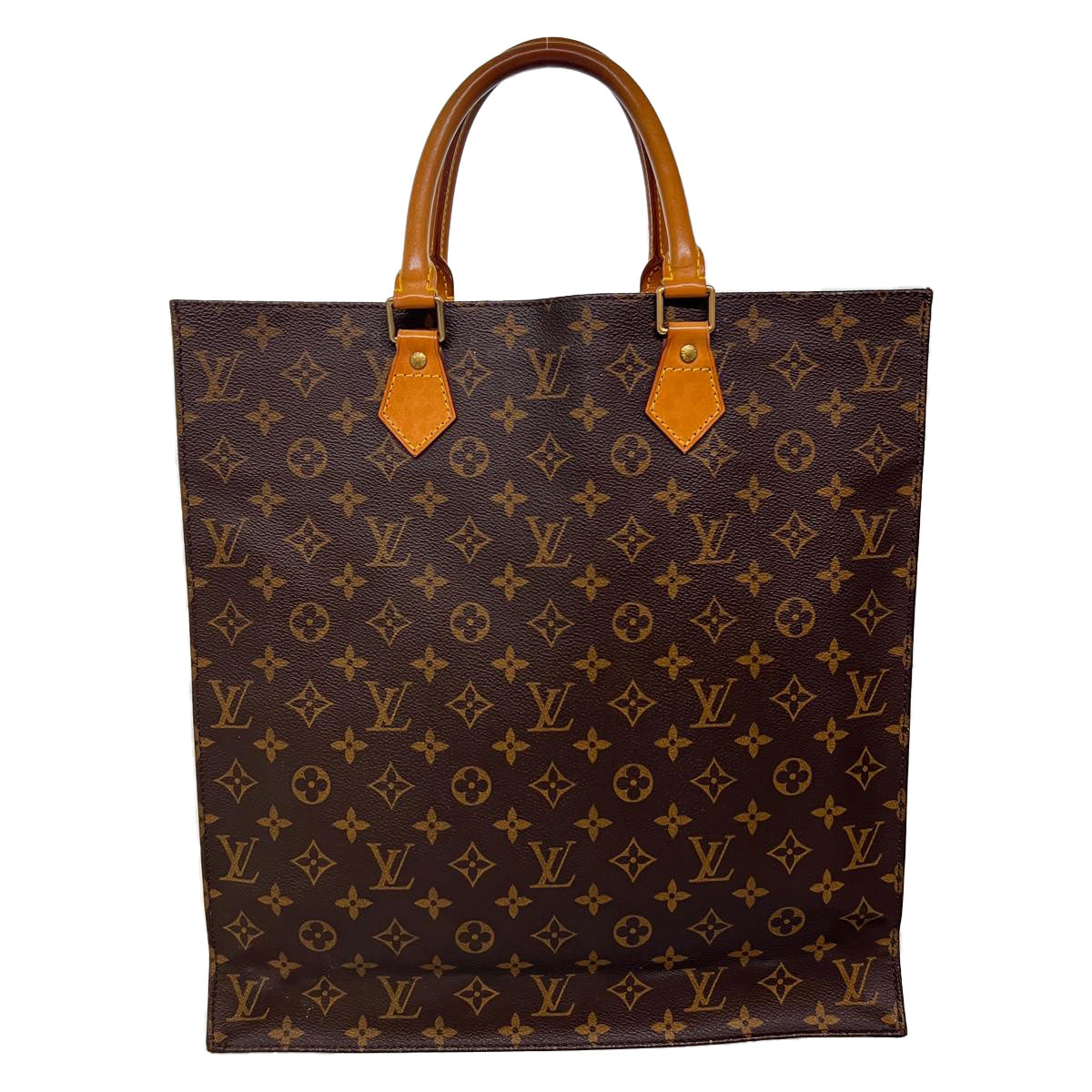 LOUIS VUITTON Monogram Sac Plat Hand Bag M51140 LV ep149