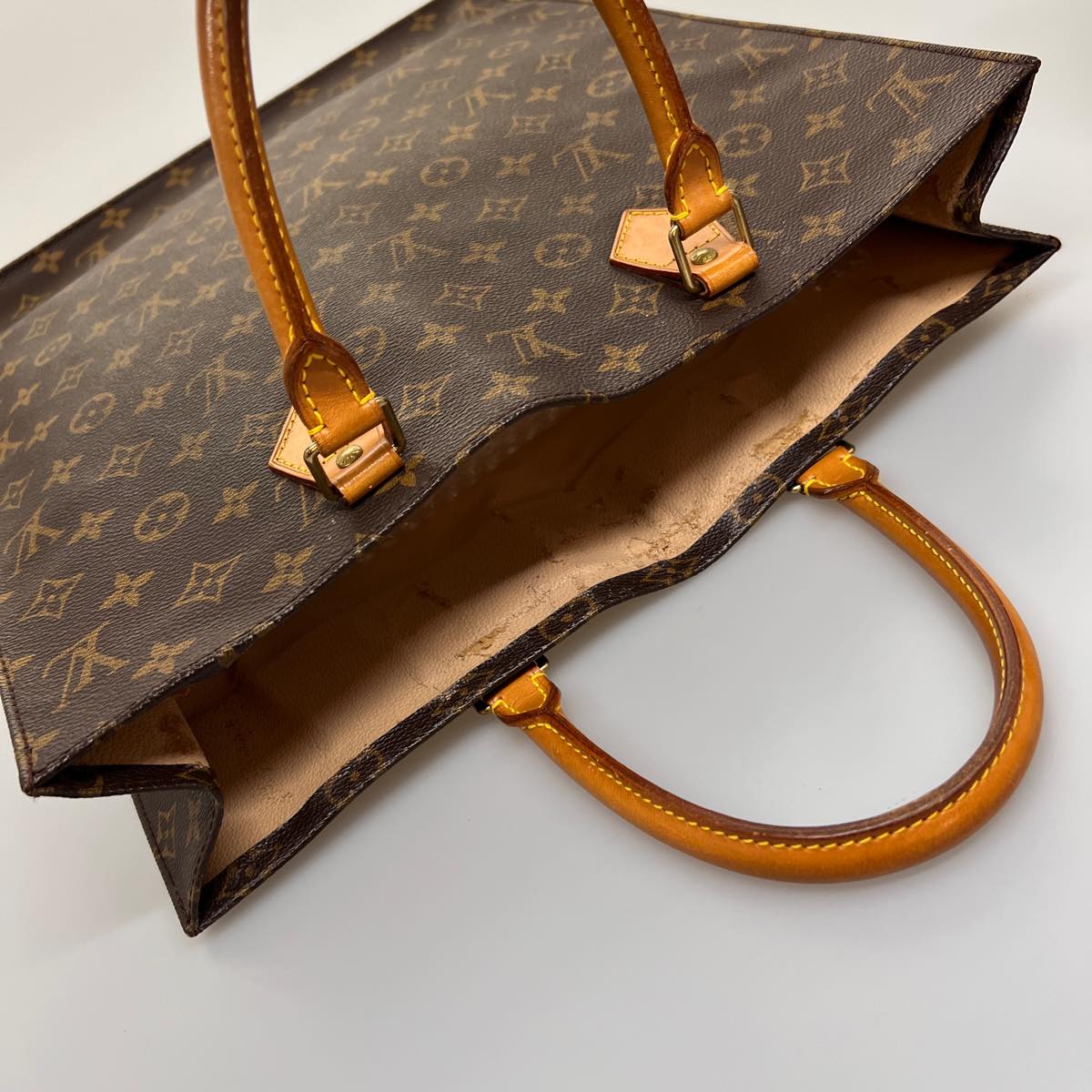LOUIS VUITTON Monogram Sac Plat Hand Bag M51140 LV ep149