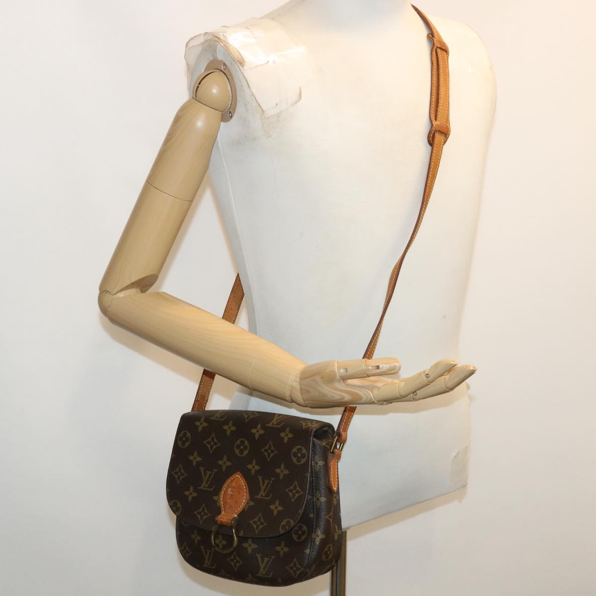 LOUIS VUITTON Monogram Saint Cloud PM Shoulder Bag M51244 LV ep161