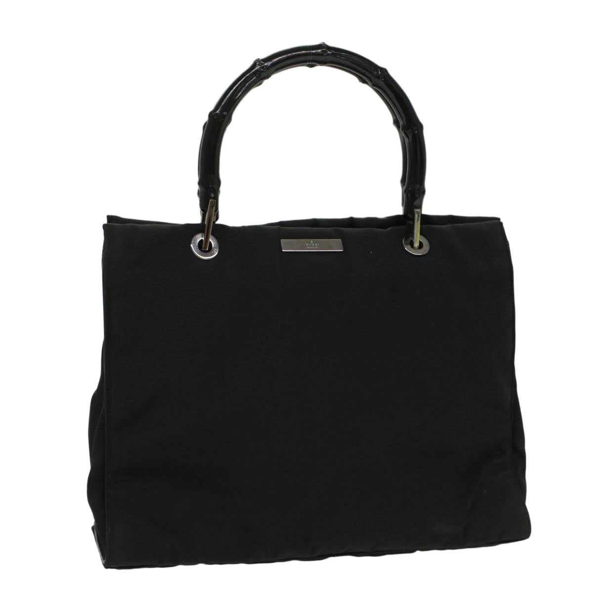 Luxury Gucci Bamboo Hand Bag Canvas Black 002 1016  ep1617