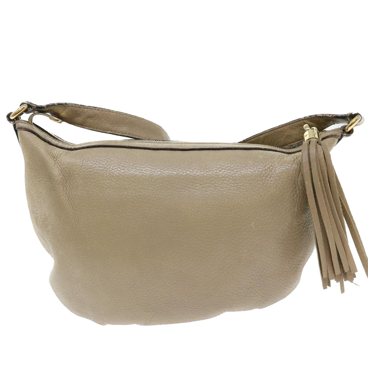 Luxury Gucci Soho Shoulder Bag Leather Beige 308361  ep1663