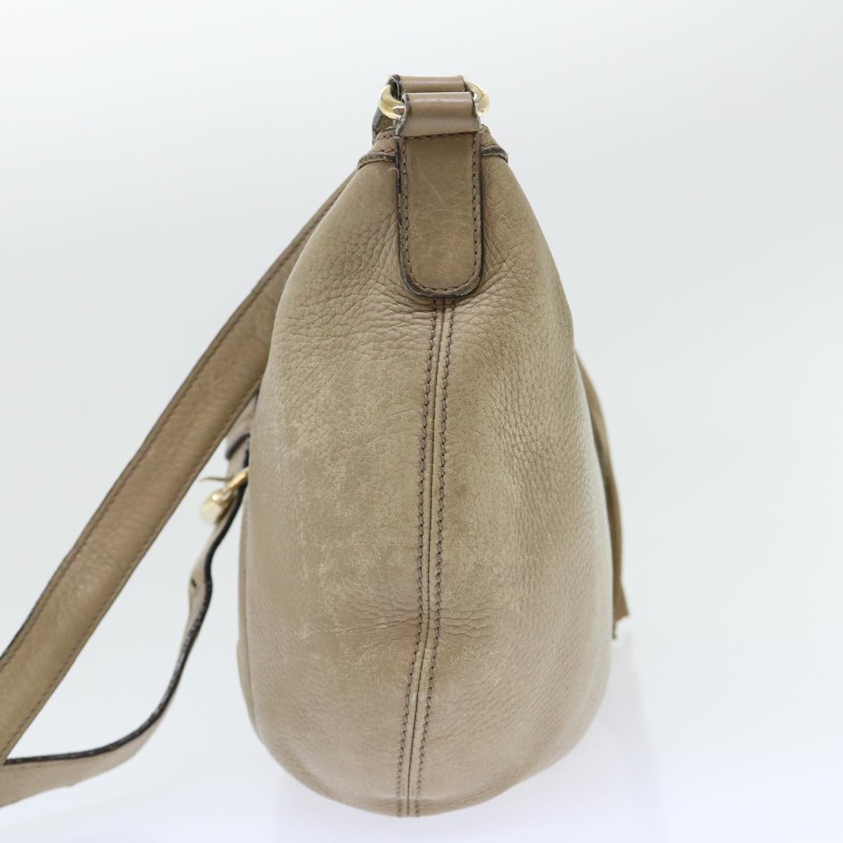 Luxury Gucci Soho Shoulder Bag Leather Beige 308361  ep1663