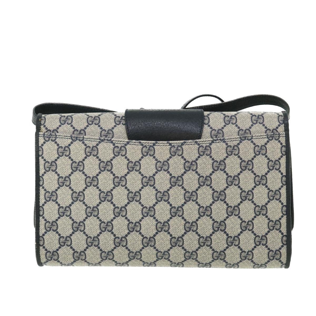 Luxury Gucci GG Canvas Shoulder Bag PVC Leather Navy  ep1671