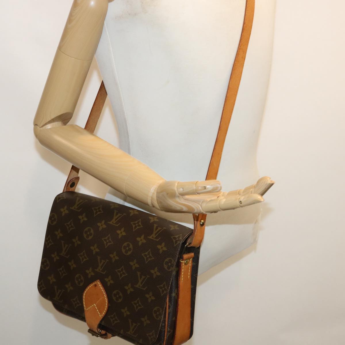 LOUIS VUITTON Monogram Cartouchiere GM Shoulder Bag M51252 LV ep169
