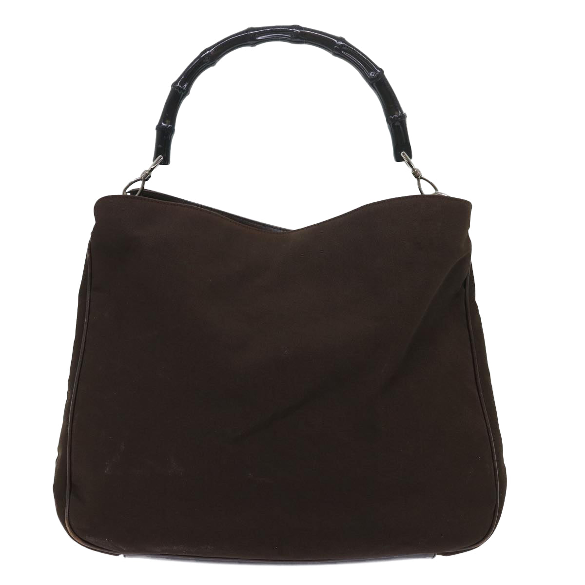 Luxury Gucci Bamboo Shoulder Bag Nylon Brown 001 1577 1781  ep1693
