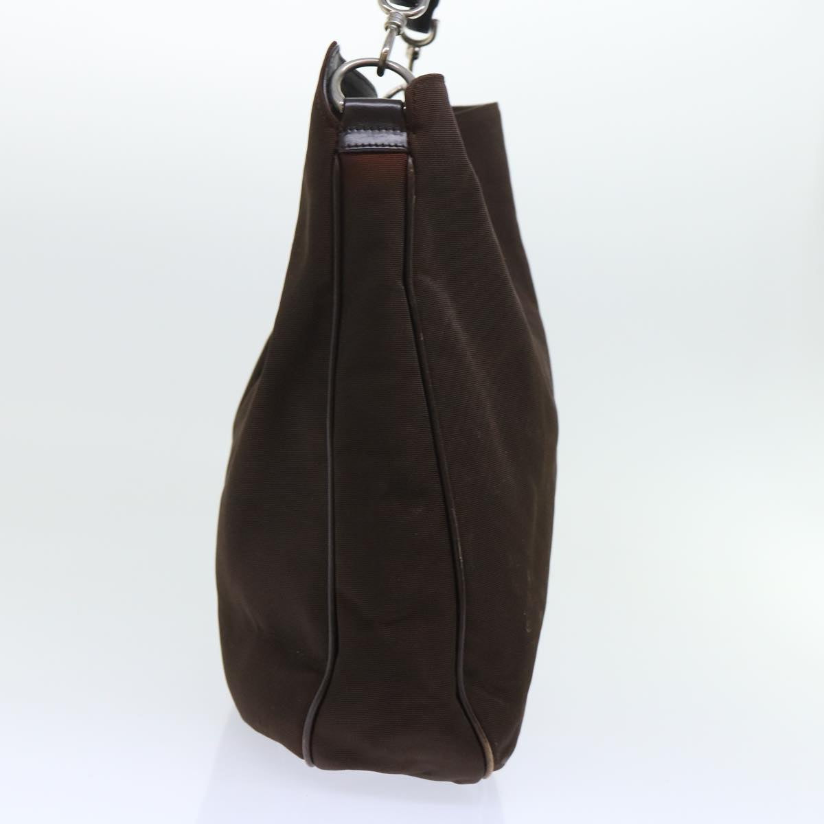 Luxury Gucci Bamboo Shoulder Bag Nylon Brown 001 1577 1781  ep1693