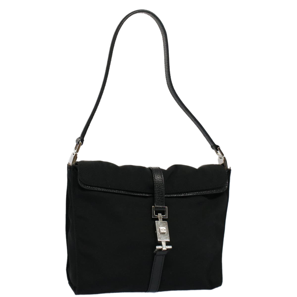 Luxury Gucci Jackie Shoulder Bag Canvas Leather Black 001 3734 001998  ep1701