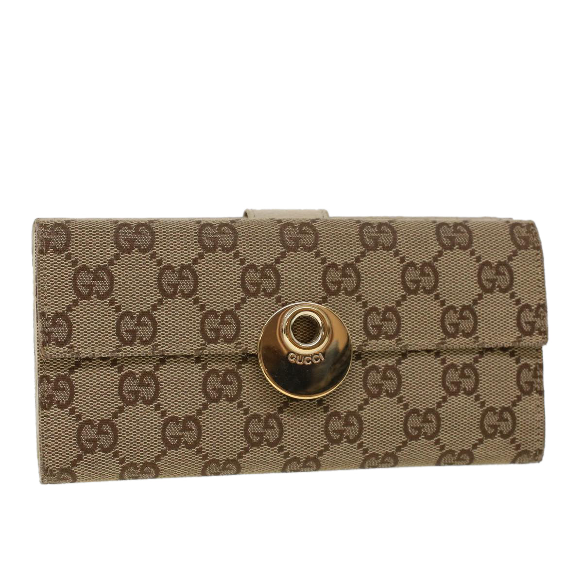 Luxury Gucci GG Canvas Long Wallet Beige 120931  ep1722