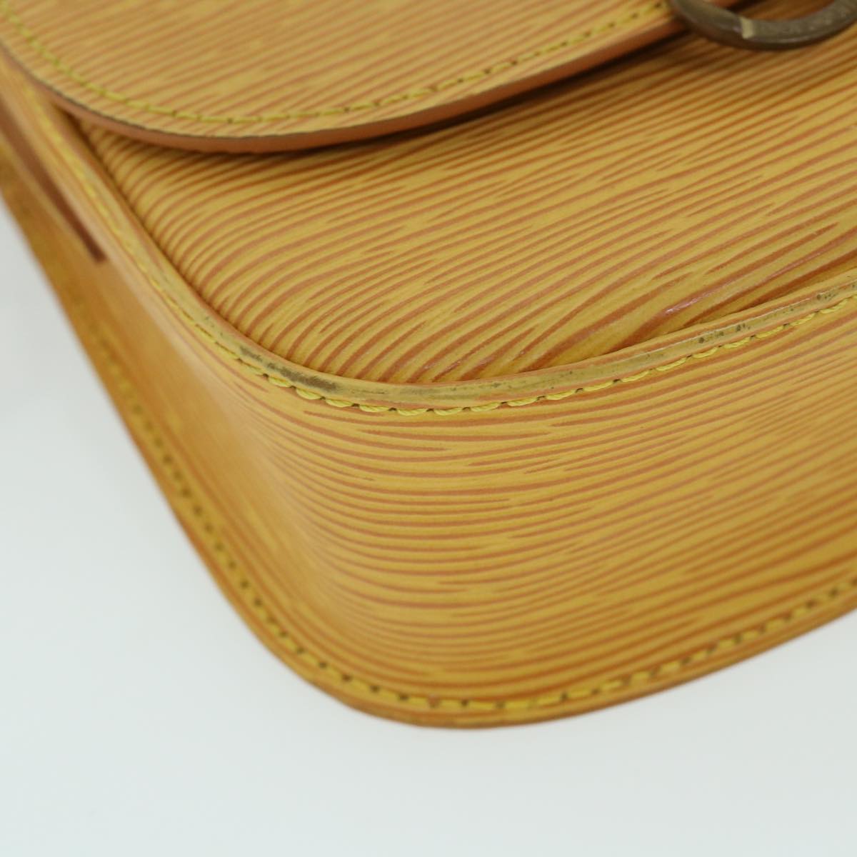 LOUIS VUITTON Epi Saint Cloud PM Shoulder Bag Yellow M52219 LV ep1754
