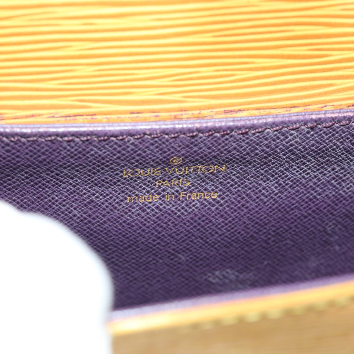 LOUIS VUITTON Epi Saint Cloud PM Shoulder Bag Yellow M52219 LV ep1754