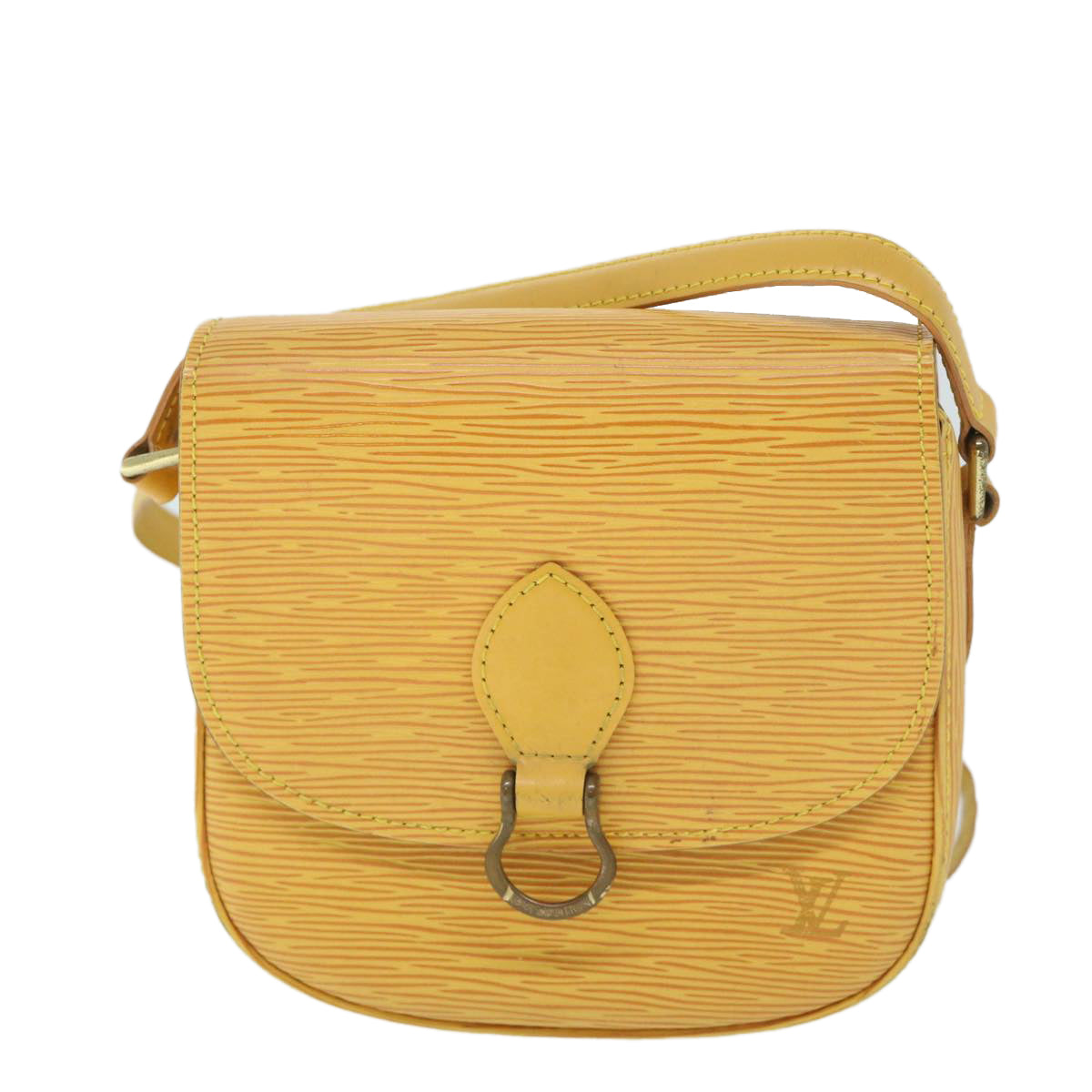 LOUIS VUITTON Epi Saint Cloud PM Shoulder Bag Yellow M52219 LV ep1754