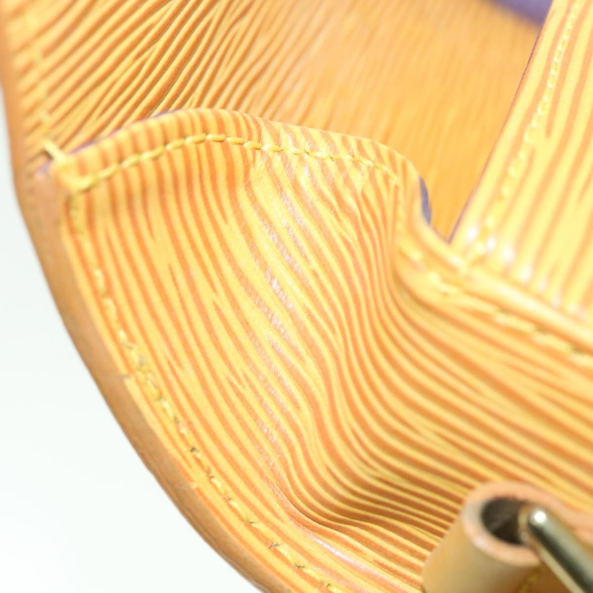 LOUIS VUITTON Epi Saint Cloud PM Shoulder Bag Yellow M52219 LV ep1754