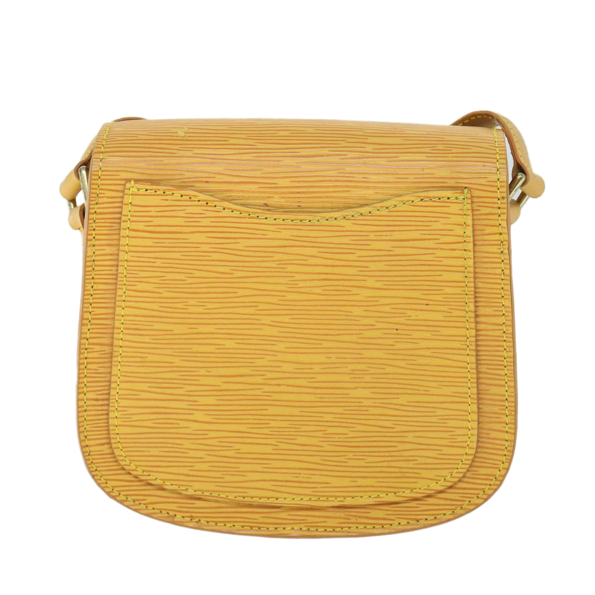 LOUIS VUITTON Epi Saint Cloud PM Shoulder Bag Yellow M52219 LV ep1754